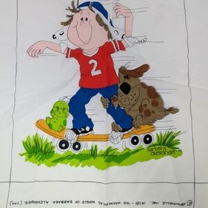 Barbara Alexander Fabric Panel Vintage 1978 Whimsical World